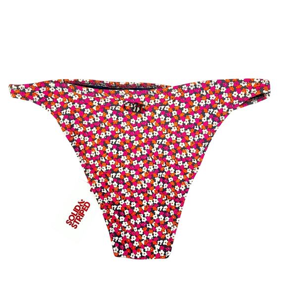 NWT Solid & Striped The Elsa Bikini Swimwear Bottom in Ditsy Floral Size Large - Picture 4 of 7